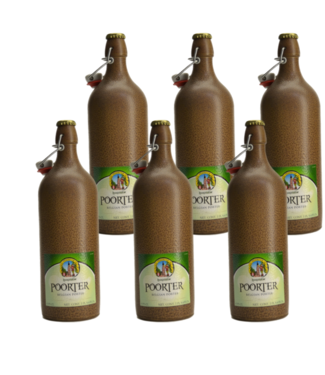 SET VAN 6    l-------l Hoogstraten Poorterbier - 75cl - 6 Stuck