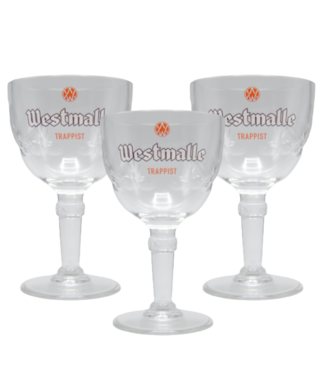 SET VAN 3   l-------l Westmalle Beer glass - 33cl (Set of 3)