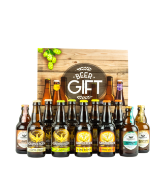 SLEEVE l-------l Bier Geschenkbox Grimbergen Auswahl