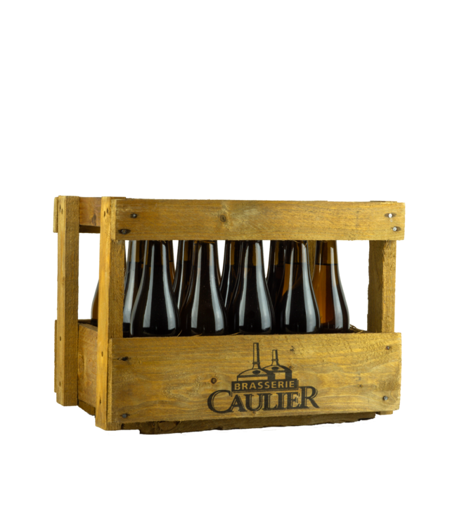 HOUTEN KIST + 16 FLESSEN l-------l Wooden Beer Gift Delirium