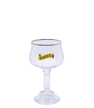 Bicchiere Da Birra Kasteel In Vetro - Capacità 33cl - Prodotto Ufficiale Belga