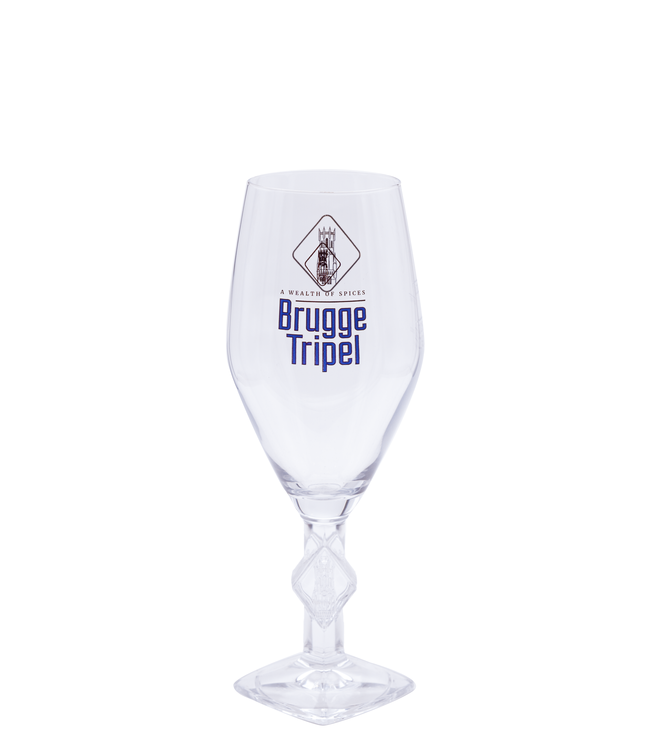 GLAS l-------l Brugge Triple Bierglas Op Voet - 33cl