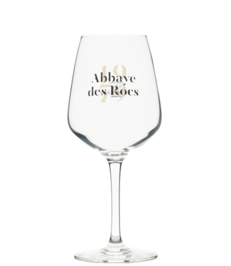 GLAS l-------l Abbaye Des Rocs Beer Glass on Foot - 33cl