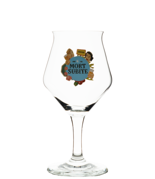 GLAS l-------l Mort Subite Beer Glass (Bol)   - 25cl.