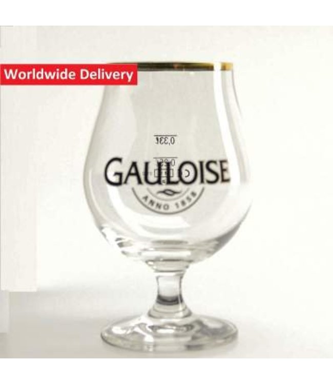 GLAS l-------l La Gauloise Beer Glass - 33cl