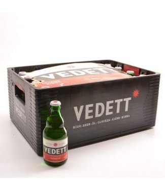 24 FLESSEN    l-------l Vedett Extra Blonde Reduction de Biere (-10%)