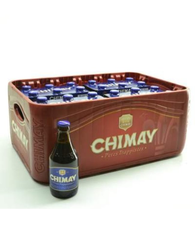 24 FLESSEN    l-------l Chimay Blauw Bierkorting (-10)