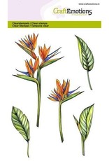 CraftEmotions Clear stempel Flower birds of paradise