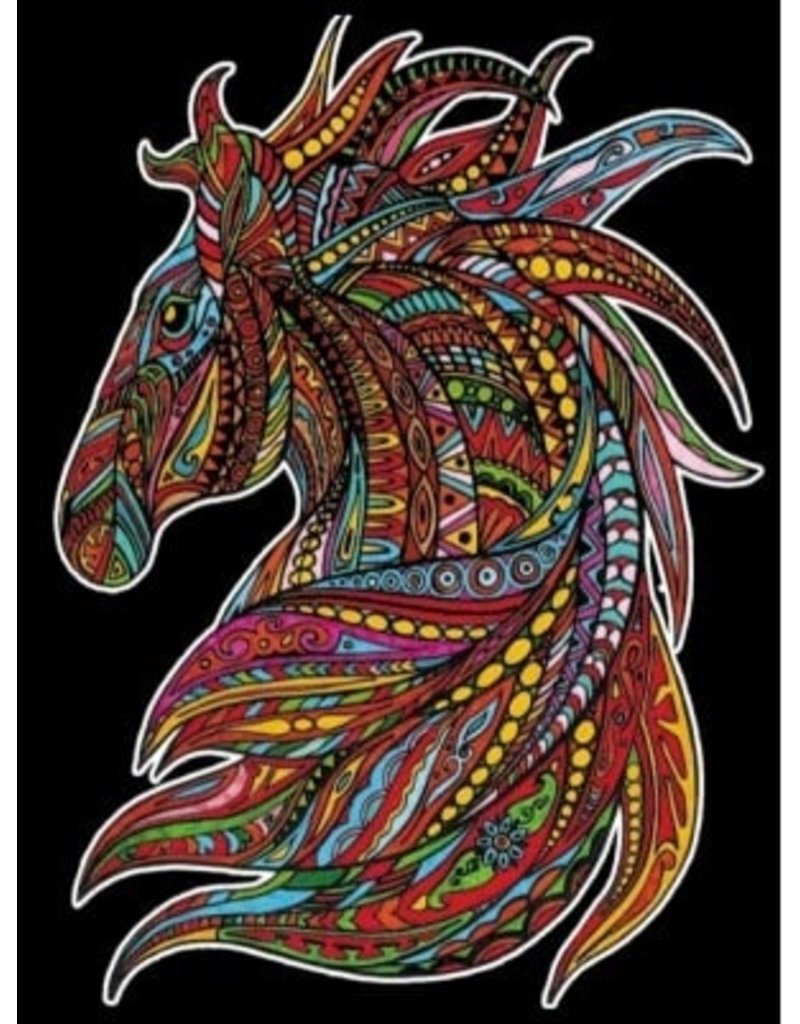 Painting Velvet Colorvelvet kleurplaat Paard
