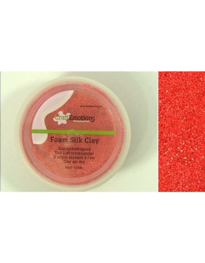 Foam ball clay rood glitter