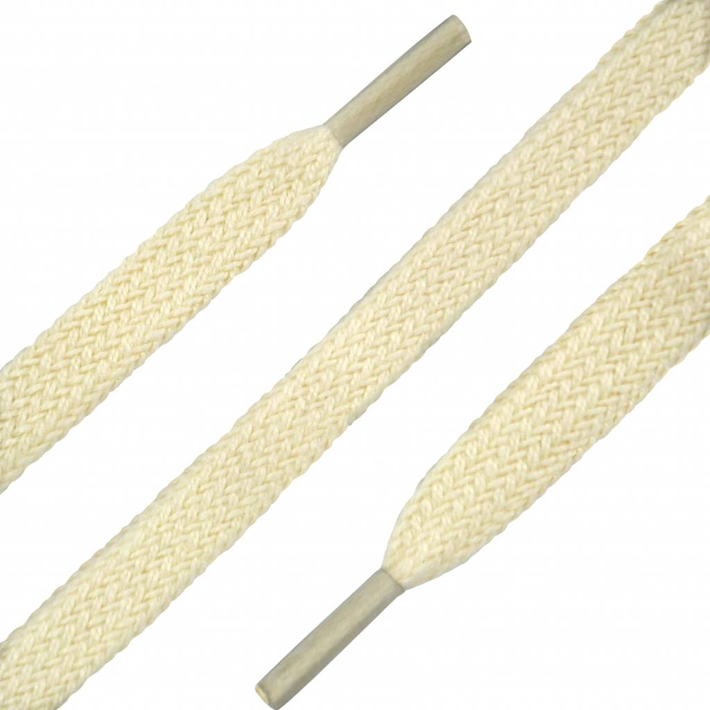 SL LINE Platte veters gebroken wit 120cm voor 7 tot 9 paar vetergaatjes