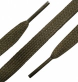 Wax Plat Sneaker Veters 120cm Olijf groen