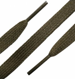 Wax Plat Sneaker Veters 120cm Olijf groen