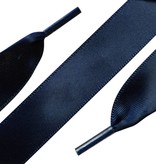 ShoeSupply.eu Blauwe satijnen veters 90cm brede lintveters