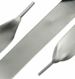 ShoeSupply.eu Zilveren satijnen veters 90cm brede lintveters