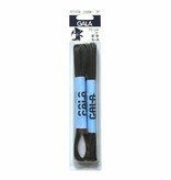 GALA Ronde wax veters 70cm zwart Gala