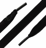 ShoeSupply.eu Zwarte velours velvet veters 90cm lintveters