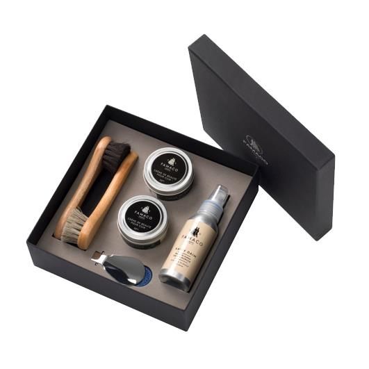 FAMACO Famaco luxe schoenpoetsset voor leer en suède