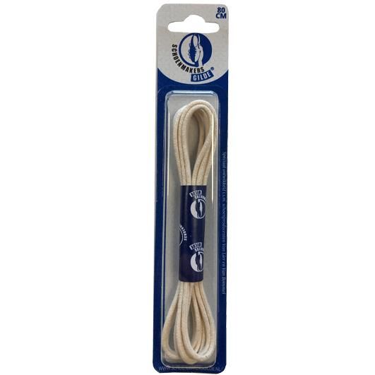 VAN BOMMEL Van Bommel veters 80 cm plat donkerblauw wax