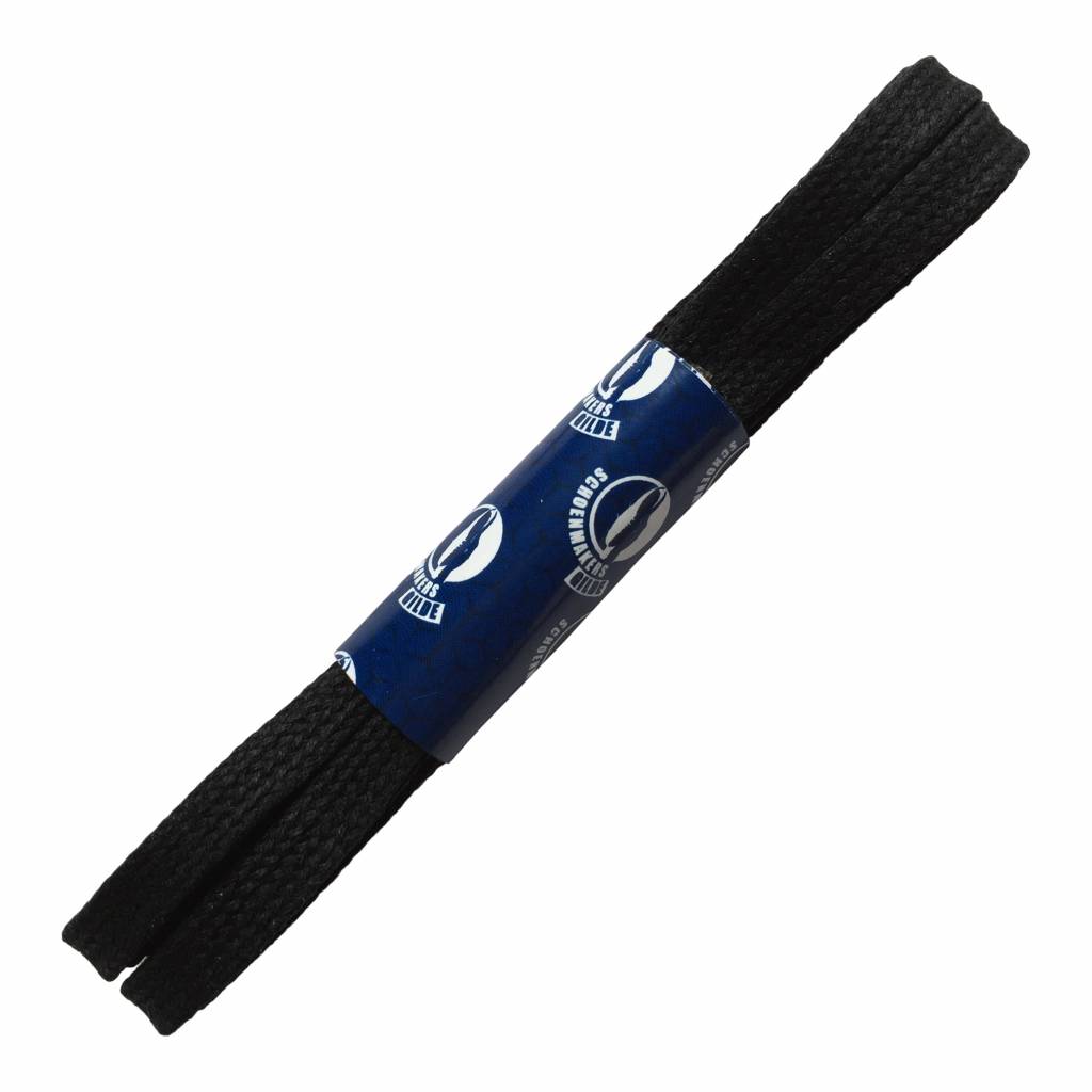 VAN BOMMEL Wax SG Bommel veters 80cm plat - zwart