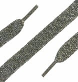 ShoeSupply.eu Sneakerveters zilver 120cm – stevige metallic shoelaces voor sneakers
