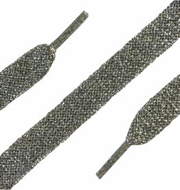 ShoeSupply.eu Plat 120 cm - sneakerveter zilver