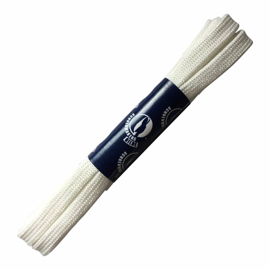 VAN BOMMEL Van Bommel veters 150 cm plat wit sneaker