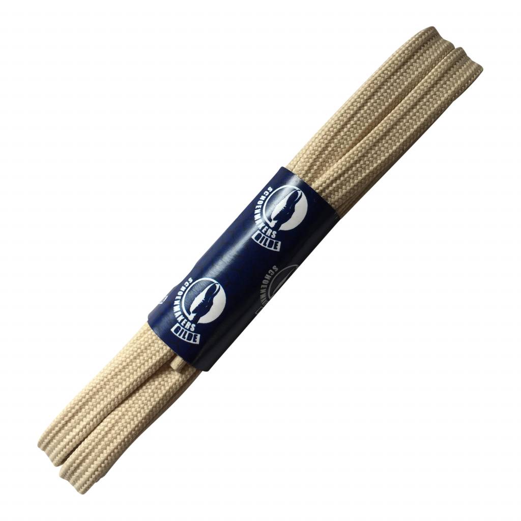 VAN BOMMEL Van Bommel veters 150 cm plat off white sneaker