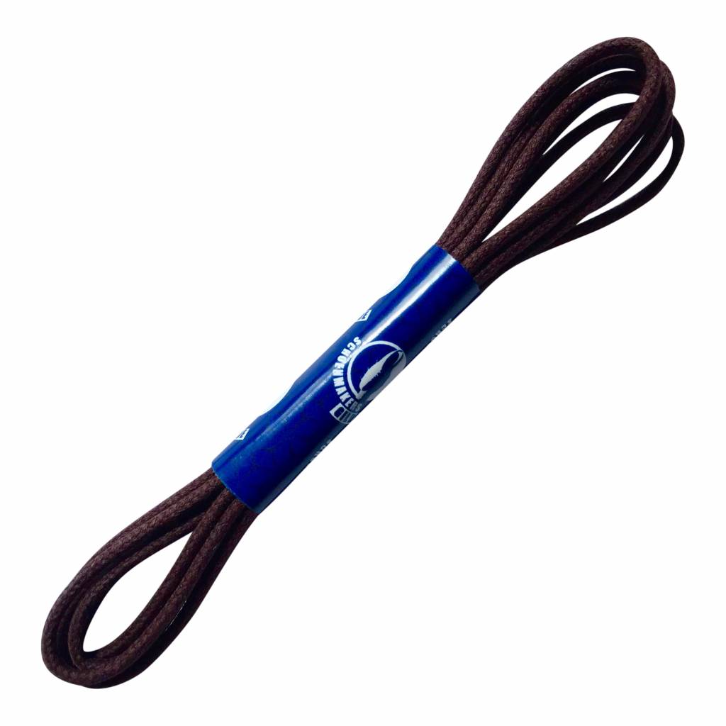 VAN BOMMEL Van Bommel veters 80 cm rond bordeaux wax