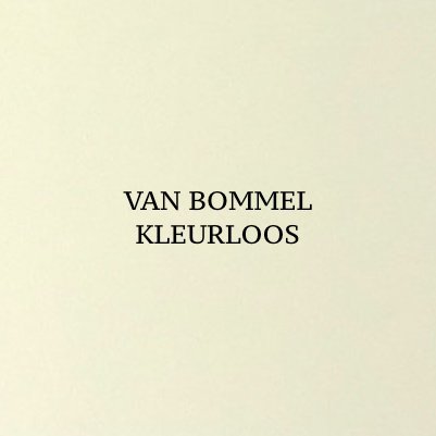 Van Bommel Schoensmeer Kleurloos