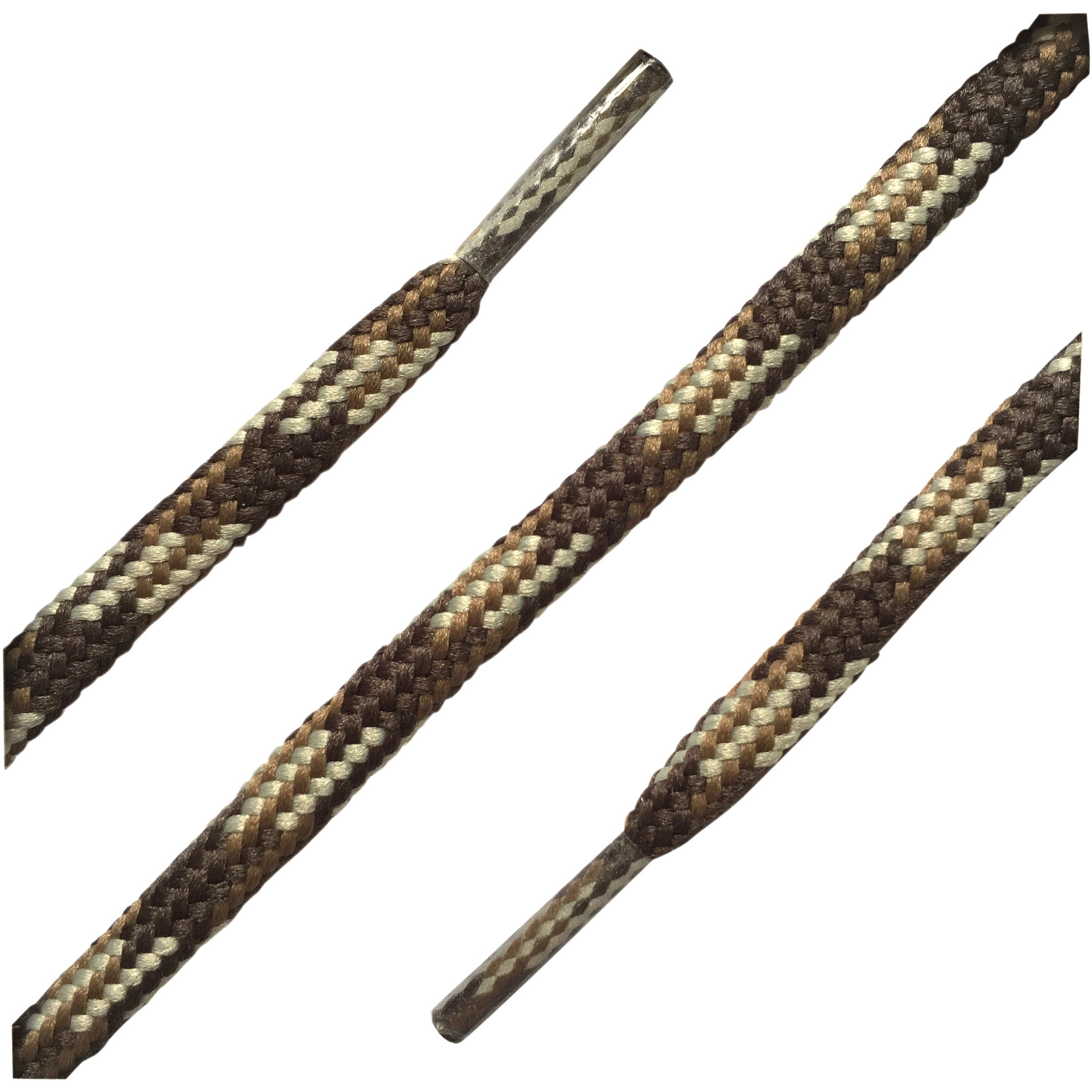 BARTH Wandelschoenveters 120 cm rond donkerbruin beige