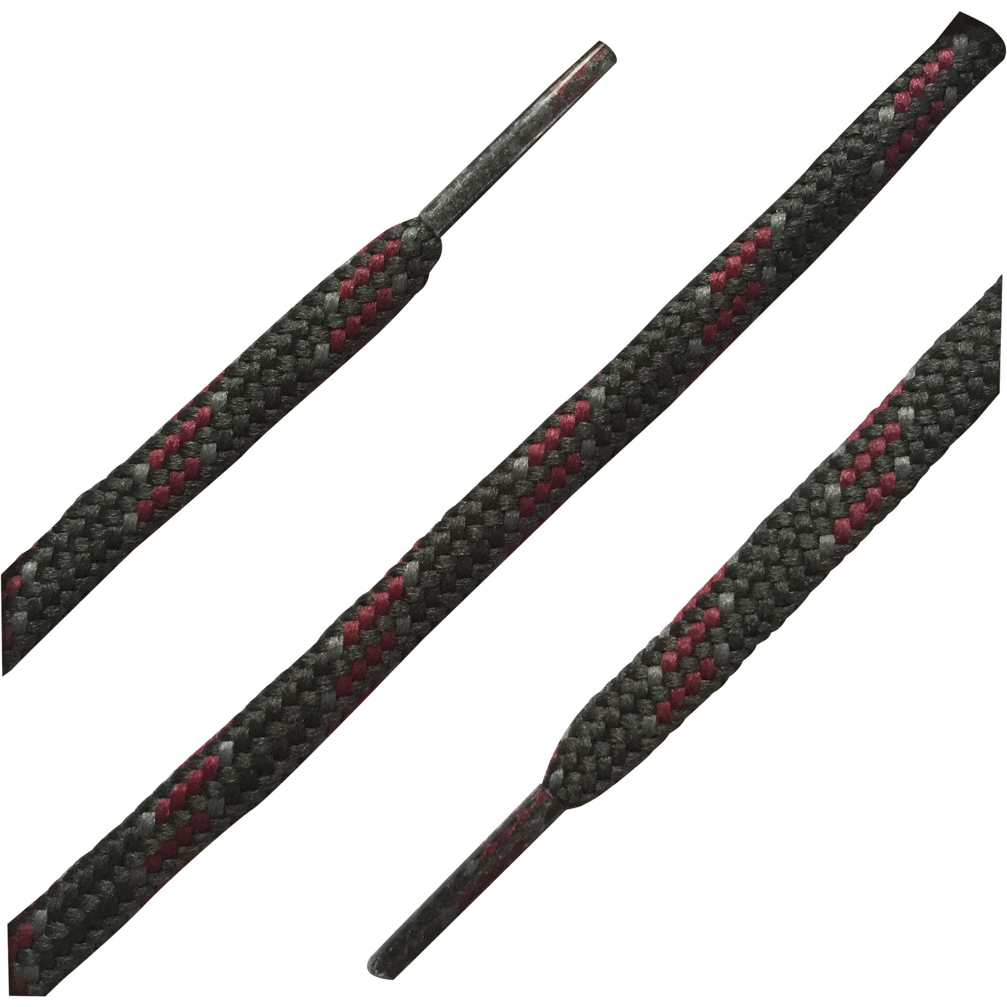 BARTH Bergschoenveters 180 cm rond zwart grijs rood