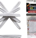 U-LACE VETERS U-Laces classic mix-n-match elastische veters wit 6 stuks