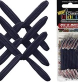 U-LACE VETERS U-Laces classic mix-n-match elastische veters donkerblauw 6 stuks