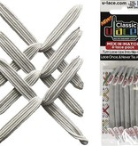 U-LACE VETERS U-Laces classic mix-n-match elastische veters metallic zilver 6 stuks