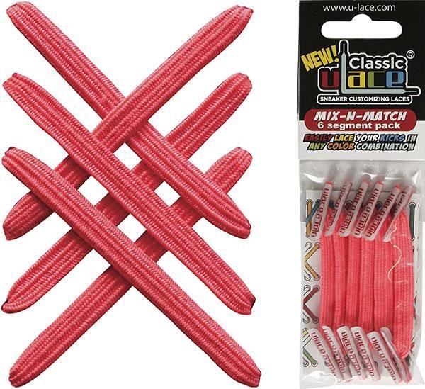 U-LACE VETERS U-Laces classic mix-n-match elastische veters neon roze 6 stuks