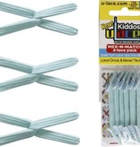 U-LACE VETERS U-Laces kiddos elastische veters sea foam blue 6 stuks