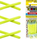 U-LACE VETERS U-Laces kiddos elastische veters neon geel 6 stuks
