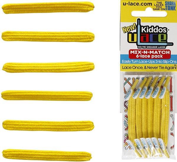 U-LACE VETERS U-Laces kiddos veters geel 6 stuks