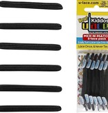 U-LACE VETERS U-Laces kiddos elastische veters zwart 6 stuks