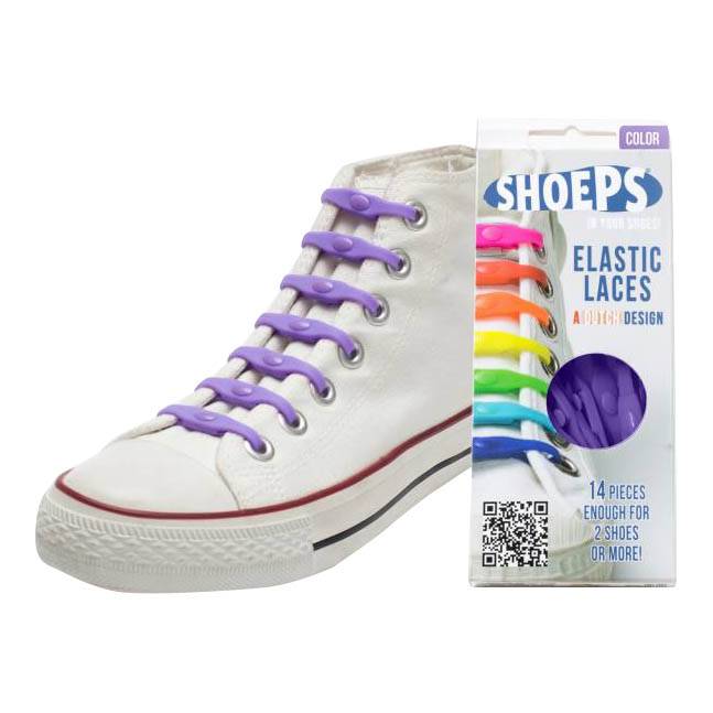 SHOEPS SHOEPS 14 Purple Rain - elastieken veters