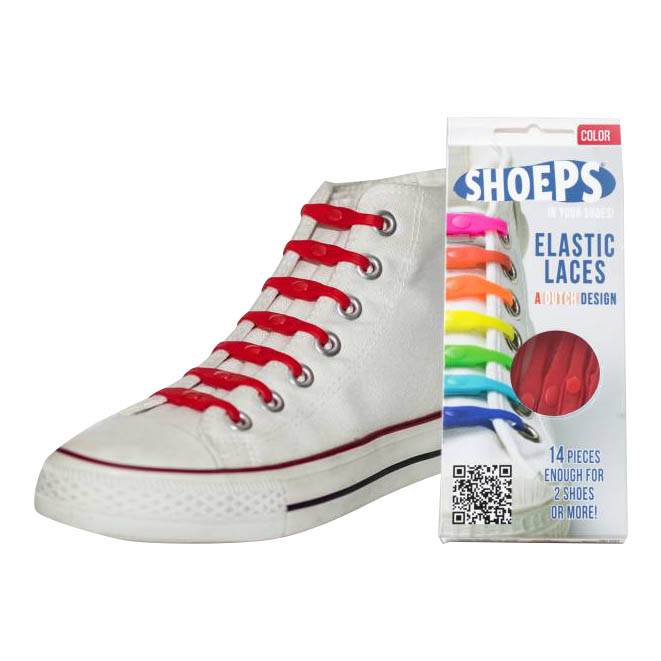 SHOEPS SHOEPS 14 Rood - elastieken veters