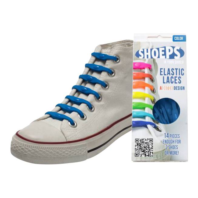 SHOEPS SHOEPS 14 Sky Blue - elastische veters