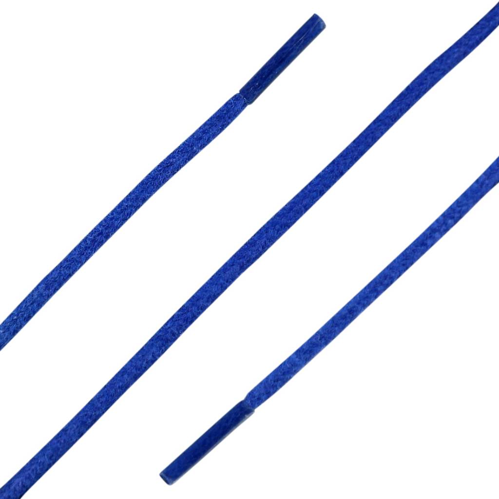 ShoeSupply.eu Ronde wax veters kobaltblauw 90cm katoen