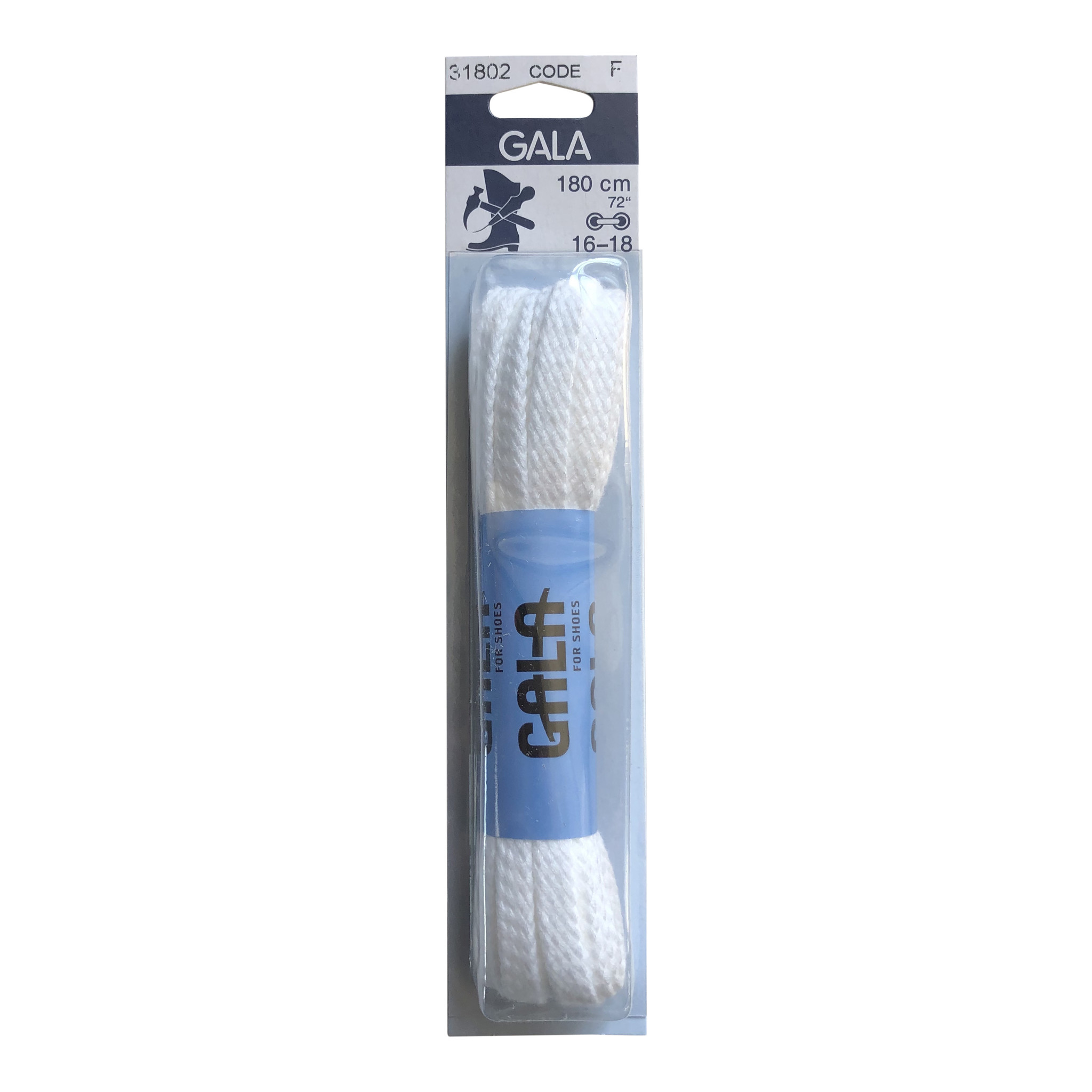 GALA Gala platte veters wit 180cm 7mm