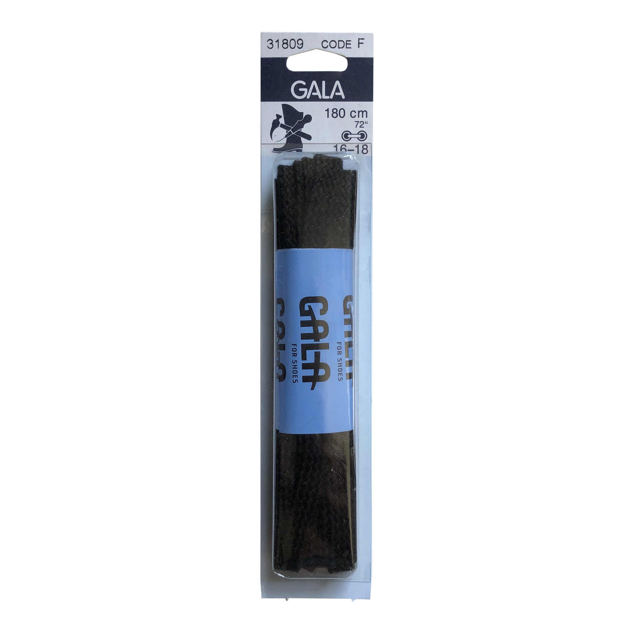 GALA Gala platte veters zwart 180cm 7mm
