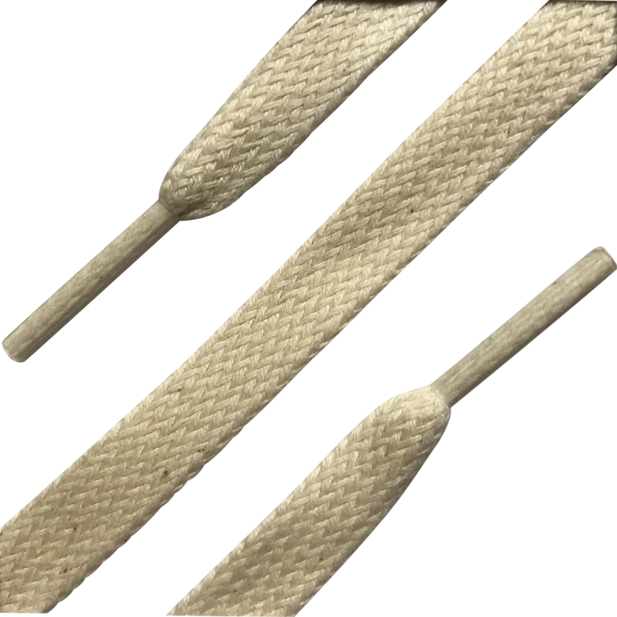 Wax Platte Sneaker Veters 120cm Gebroken Wit