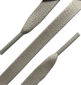 Wax Plat Sneaker Veters 120cm Zilvergrijs