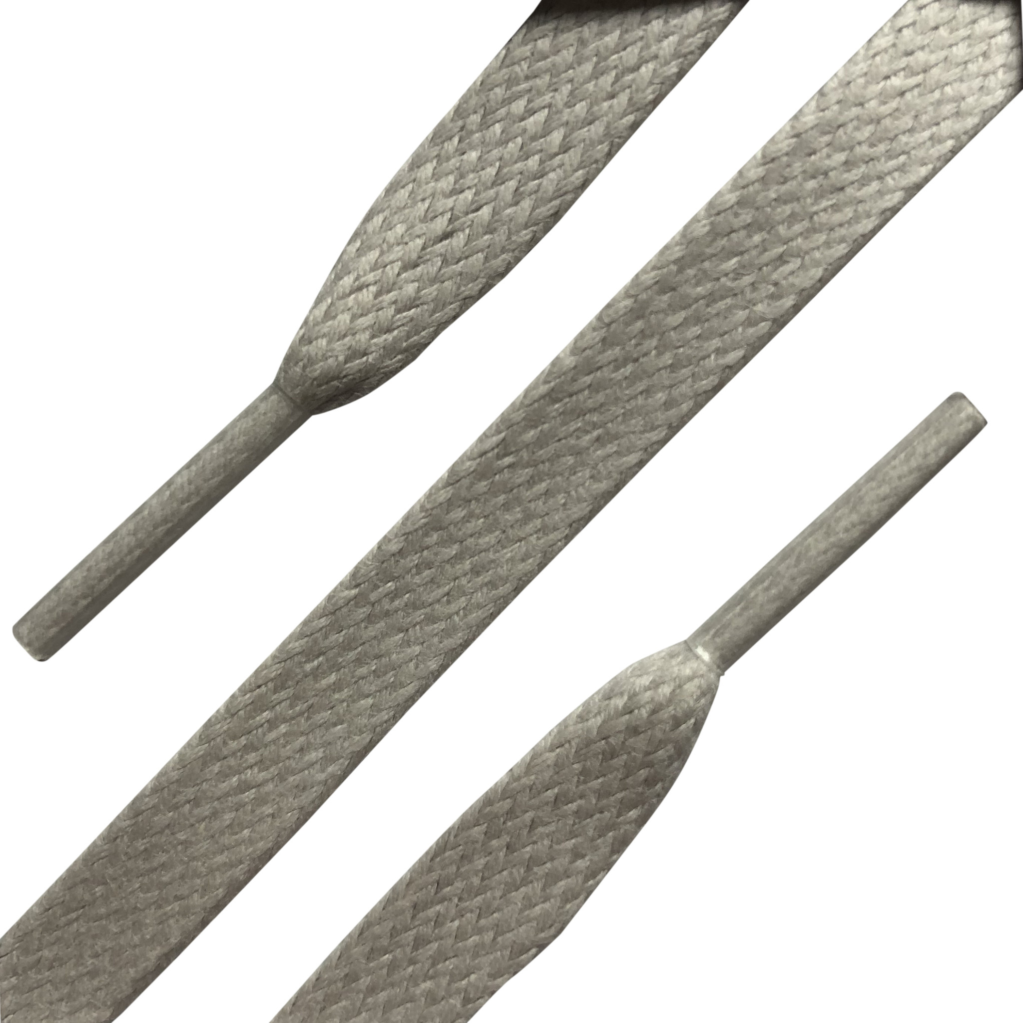 Wax Plat Sneaker Veters 120cm Zilvergrijs