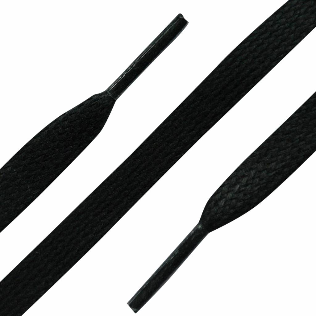 Wax Platte Sneaker Veters 150cm Zwart